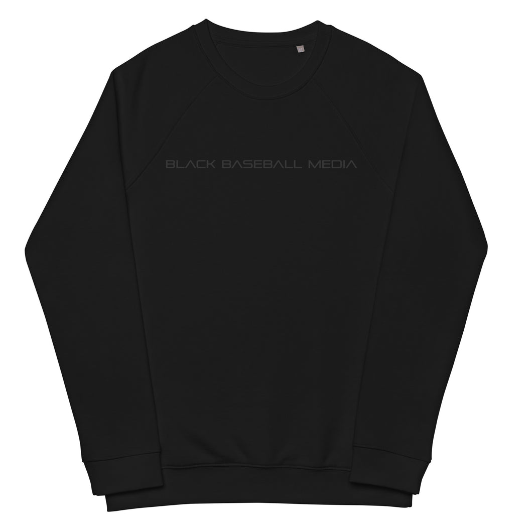 Black Baseball Media Unisex organic raglan sweatshirt